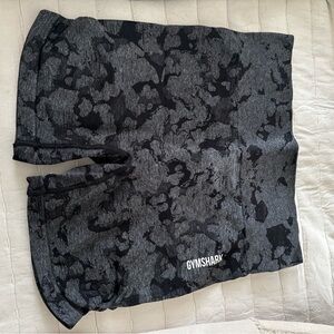 Gymshark Women's Black and Gray Bike Shorts